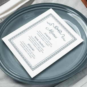 Dusty Blue Greek Frame Menu
