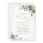 Dusty Blue Green Gold Eucalyptus Greenery Wedding