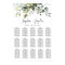 Dusty Blue Greenery Elegant Wedding Seating Chart
