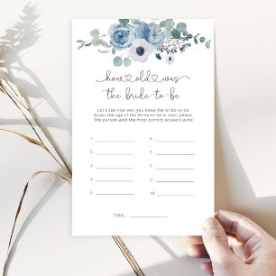 Dusty blue How old was the bride to be game