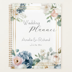 Dusty Blue Hydrangea Floral Wedding Planner