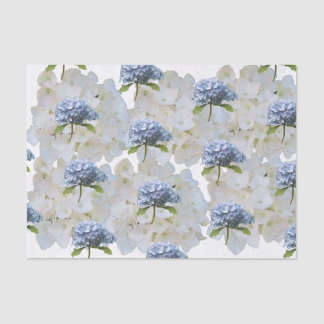 Dusty Blue Hydrangea Tissue Paper (Front)