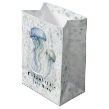 Dusty Blue Jellyfish Boy Baby Shower