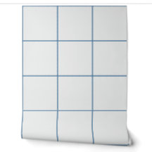Dusty Blue Jumbo Windowpane Check