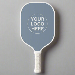 Dusty Blue l Professional Business Logo Branded  Pickleball Paddle