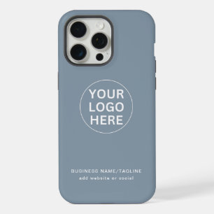 Dusty Blue l Professional Company Blue Branded  iPhone 15 Pro Max Case