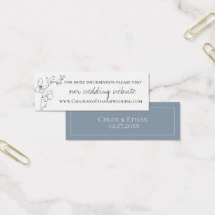 Dusty Blue Meadow Wedding Website