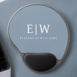 Dusty Blue Minimalist Modern Monogram Elegant Gel Mouse Pad<br><div class="desc">Introducing our Dusty Blue Minimalist Modern Monogram Elegant Collection: Elevate your style with understated sophistication and timeless charm. Our collection features minimalist designs in a soothing dusty blue hue, enhanced with elegant monograms tailored to your personal taste. From refined stationery to versatile accessories, each piece in our collection is meticulously...</div>