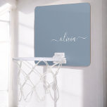 Dusty Blue Minimalist Modern Monogram Elegant  Mini Basketball Hoop<br><div class="desc">Introducing our Dusty Blue Minimalist Modern Monogram Elegant Collection: Elevate your style with understated sophistication and timeless charm. Our collection features minimalist designs in a soothing dusty blue hue, enhanced with elegant monograms tailored to your personal taste. From refined stationery to versatile accessories, each piece in our collection is meticulously...</div>