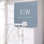 Dusty Blue Minimalist Modern Monogram Elegant Mini Basketball Hoop<br><div class="desc">Introducing our Dusty Blue Minimalist Modern Monogram Elegant Collection: Elevate your style with understated sophistication and timeless charm. Our collection features minimalist designs in a soothing dusty blue hue, enhanced with elegant monograms tailored to your personal taste. From refined stationery to versatile accessories, each piece in our collection is meticulously...</div>
