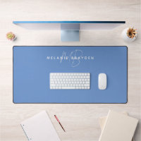 Dusty Blue Minimalist Monogram