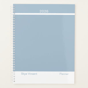 Dusty Blue Modern Layout Large Planner