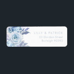 Dusty Blue Modern Wedding Return Address Return Address Label<br><div class="desc">Dusty Blue Modern Wedding Return Address label

See matching collection in Niche and Nest Store</div>