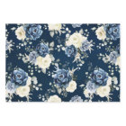 Dusty Blue Navy Champagne Ivory Floral Wedding Wra