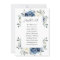 Dusty Blue Navy Champagne Ivory Seating Chart card