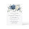 Dusty Blue Navy Ivory Floral Boho Wedding QR Code 