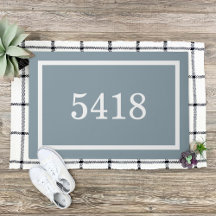 Dusty Blue Personalised Address Number