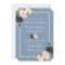 Dusty Blue Pink Blush Watercolor Floral Wedding
