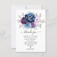 Dusty Blue Purple Lilac Blooms Bridal Shower