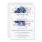 Dusty Blue Purple Navy Lilac Blooms Wedding Invita