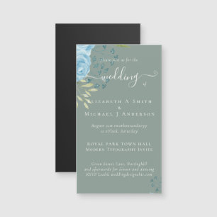 Dusty Blue Roses Wedding Budget