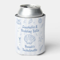 Dusty Blue Seashells Bachelorette
