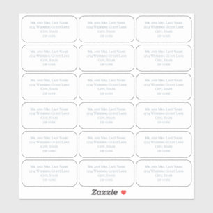 Dusty Blue Simple Guest Mailing List Name