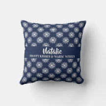 Dusty Blue Snowflake Christmas Decor