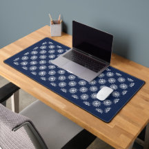 Dusty Blue Snowflake Winter Workspace