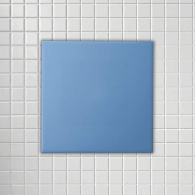 Dusty  blue  solid  ceramic tile (Creator Uploaded)