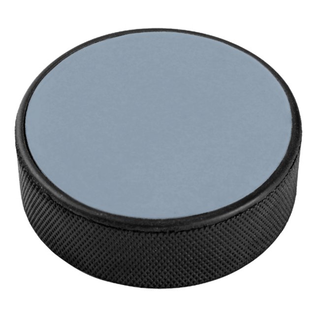 Dusty Blue Solid Colour Hockey Puck (3/4)