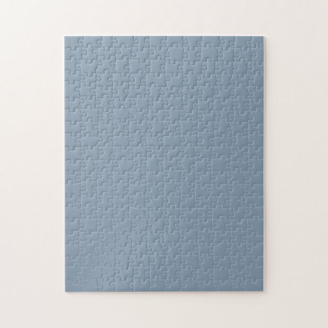 Dusty Blue Solid Colour Jigsaw Puzzle (Vertical)