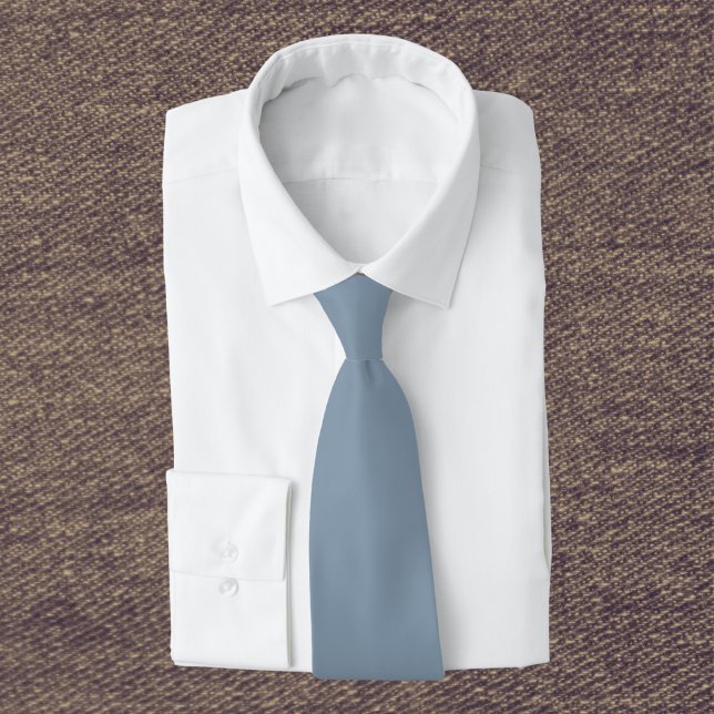 Dusty Blue Solid Colour Tie (Creator Uploaded)
