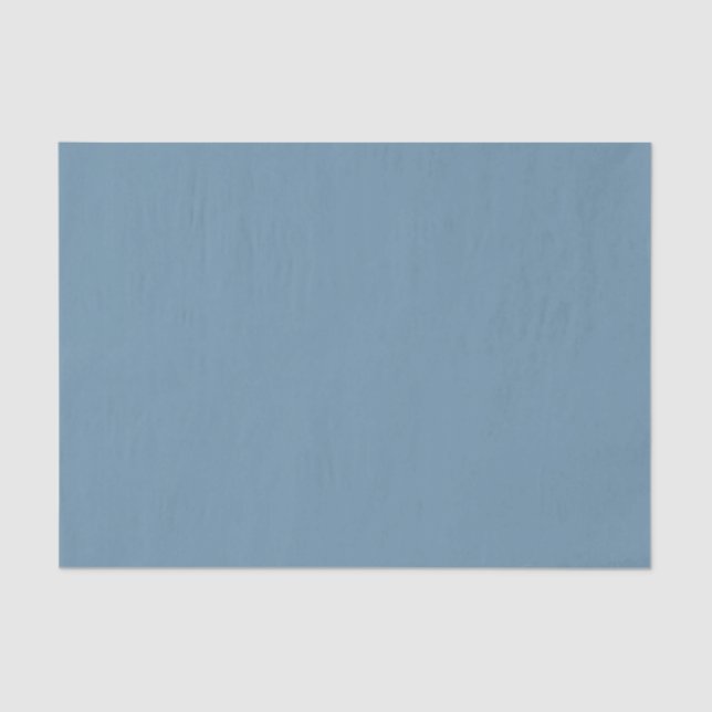 Dusty Blue Solid Colour Tissue Paper (Front)