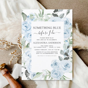 Dusty Blue Something Blue Floral Bridal Shower