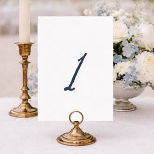 Dusty Blue Table 1 – French Stripe Wedding Invitation
