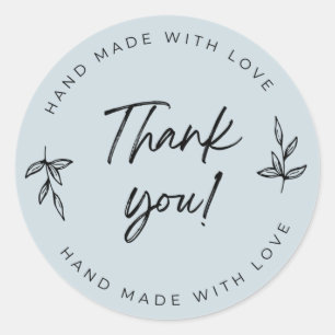 Dusty Blue Thank you sticker