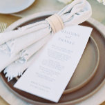 Dusty Blue Thank You Welcome and Thanks Place Card<br><div class="desc">Dusty Blue Welcome and Thanks Elegant Thank You Place Cards</div>