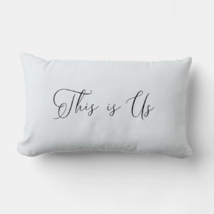 Dusty Blue This is Us Throw Pillow