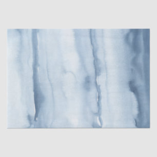 Dusty Blue Watercolor Gift Wrapping Tissue Paper