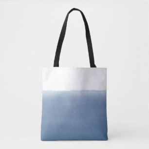 Dusty Blue Watercolor Tote Bag