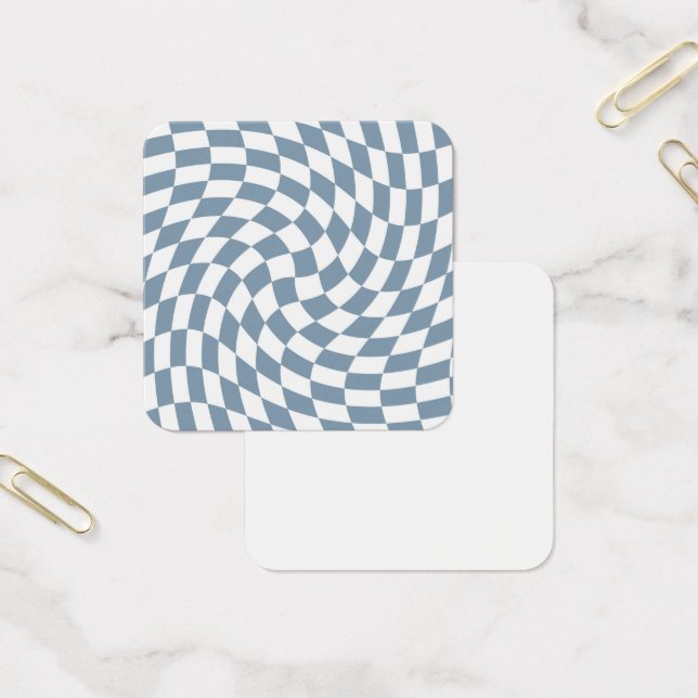 Dusty Blue Wedding Collection Check Chequered    (Office)