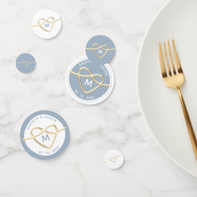 Dusty Blue Wedding Confetti (Group)