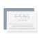 Dusty Blue Wedding Food Allergy RSVP Card