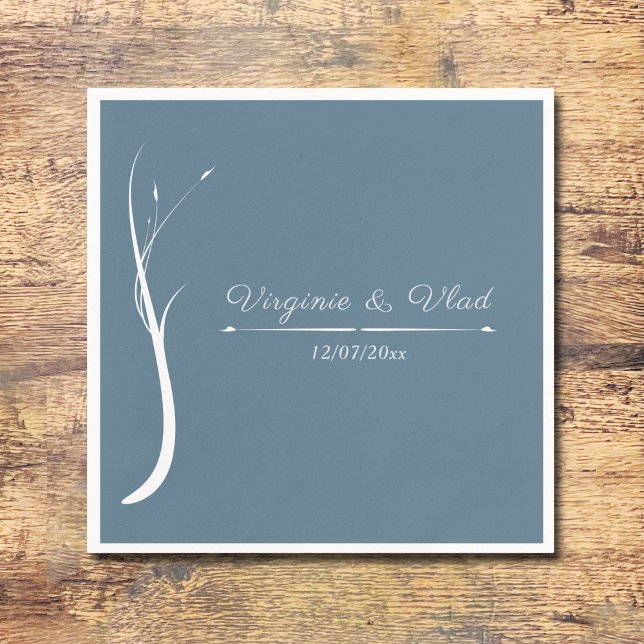Dusty Blue Wedding Napkins (Dusty Blue Wedding Napkins)