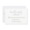 Dusty Blue Wedding RSVP Card
