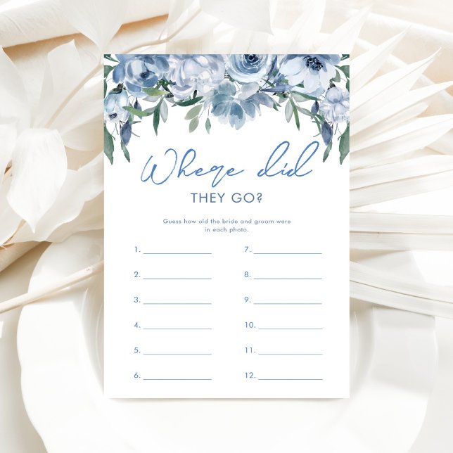 Dusty Blue Where Did They Go Bridal Shower Game (Creator Uploaded)
