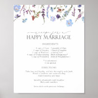 Dusty Blue Wildflower Recipe for a Happy Marriage