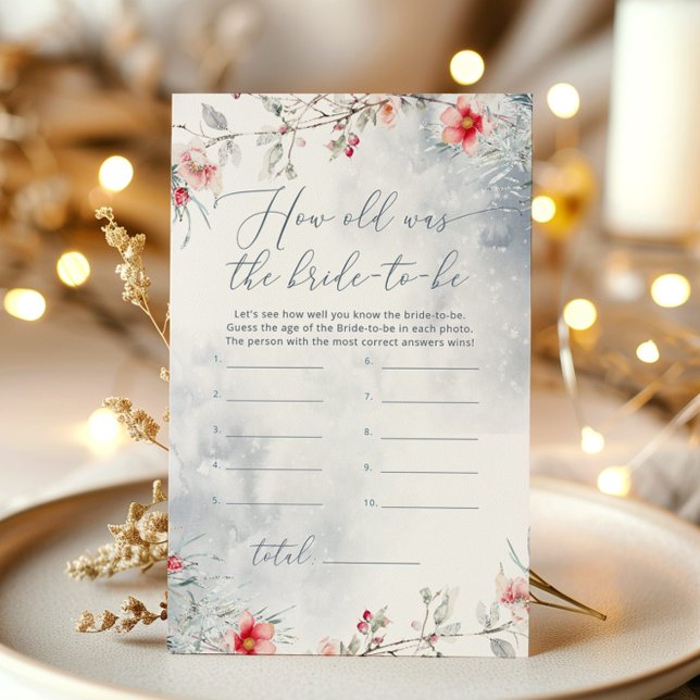 Dusty blue winter How old was the bride to be game (Creator Uploaded)