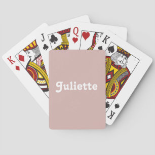 Dusty Blush Playing Cards